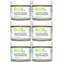 Pasta de dentes Uncle Harry's Remineralizing Peppermint 90mL x6