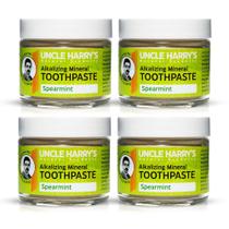 Pasta de dentes Uncle Harry's Spearmint Remineralizing x4 90mL