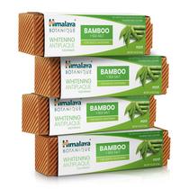 Pasta de Dientes Blanqueadora Antiplaca Himalaya Botanique con Bambú y Sal Marina 4x113g