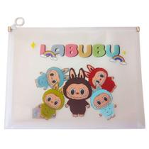 Pasta De Documentos Multiuso Labubu Tamanho A4 Com Ziper Pasta De Documentos Multiuso Labubu Tamanho A4 Com Ziper