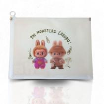Pasta De Documentos Multiuso Labubu Tamanho A4 Com Ziper Pasta De Documentos Multiuso Labubu Tamanho A4 Com Ziper