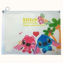 Pasta De Documentos Multiuso Stitch Tamanho A4 Com Ziper Pasta De Documentos Multiuso Stitch Tamanho A4 Com Ziper