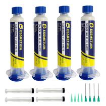 Pasta de fluxo de solda Essmetuin No Clean 10 mL (pacote com 4)