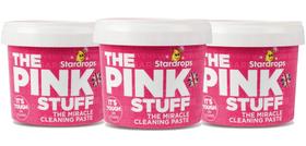 Pasta de limpeza Stardrops The Pink Stuff, pacote com 3 unidades