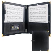 Pasta de música GraduatePro Elastic Music Sheet Holder preto Pasta de música GraduatePro Elastic Music Sheet Holder preto