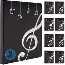 Pasta de partituras NKG, pacote com 9 unidades, Binder Choral Storage Holder