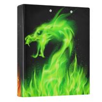 Pasta de prancheta Wamika Fire Dragon, 3 anéis, 4 cm, 200 folhas