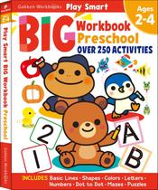 Pasta de trabalho Gakken Play Smart Big Preschool Ages 2-4 com mais de 250 atividades Pasta de trabalho Gakken Play Smart Big Preschool Ages 2-4 com mais de 250 atividades