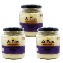 Pasta de truta defumada com alho pote 240ml la pasta - kit 3 unidades