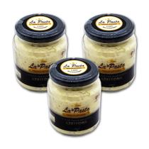 Pasta de truta defumada com azeitona pote 240ml la pasta - kit 3 unidades