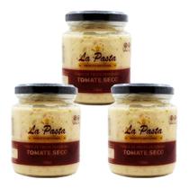 Pasta de truta defumada com tomate seco 240ml la pasta - kit 3 unidades