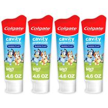 Pasta Dental Colgate Kids Bluey 4 Paquetes de 130 ml Sabor Burbuja Frutal