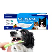 Pasta Dente higiene bucal Gel Dental PetClean Cachorro Gato Cães Pet