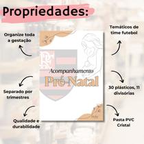 Pasta Documentos Pré Natal, Caderneta mamãe TIME FUTEBOL TIMESPALMEIRAS