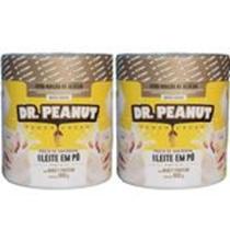 Pasta dr PEANUT Leite em pó com whey 2x 650g = 1,3kg