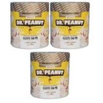 Pasta dr PEANUT Leite em pó com whey 3x 650g = 1,950g