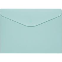 Pasta Envelope A4 Verde Pastel Pacote com 5 Unidades