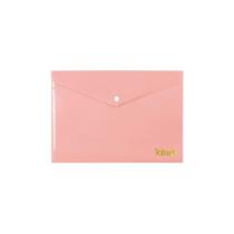 Pasta Envelope A5 Fecho Botão Rosa Keep - EI143