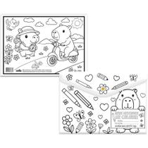 Pasta Envelope Capivara A4 BE CAPPY II C/BOTA Pacote com 10