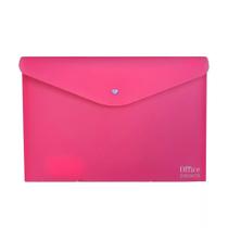 Pasta Envelope com Botão A4 Full Sortido - Office Basics