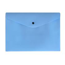 Pasta Envelope com Botão Ofício Azul Pastel - Dello