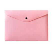 Pasta Envelope com Botão Ofício Rosa Pastel - Dello