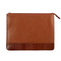Pasta envelope de couro Bruna whisky Feminino Pasta envelope de couro Bruna whisky Feminino