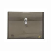 Pasta Envelope Horizontal com Cordão - Ofício - PP - Transparente - Yes