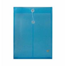 Pasta envelope horizontal com fecho azul ev02 / un / plascony
