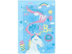 Pasta Escolar de Plástico A4 Unicórnio DAC - Love 2685AZ 10 Divisórias Pasta Escolar de Plástico A4 Unicórnio DAC - Love 2685AZ 10 Divisórias