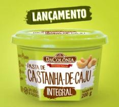 Pasta exclusiva original castanha de caju integral 200g - dacolônia