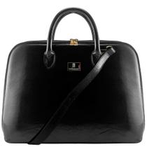 Pasta executiva feminina em couro preto liso para notebook de 14 15 16 polegadas Pasta executiva feminina em couro preto liso para notebook de 14 15 16 polegadas