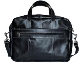 Pasta Executiva Social Em Couro Bolsa Transversal Alça De Mão Porta Notebook