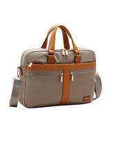 Pasta Feminina Executiva Notebook - Twill Nylon - Chenson 3785349 - Natural