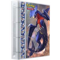 Pasta Fichário Álbum Cristal Cartas Cards Pokémon Com 30 Folhas 9 Bolsos 4 Argolas