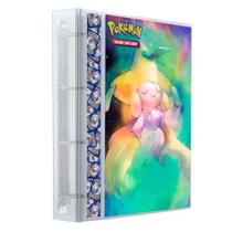 Pasta Fichário Álbum Cristal Cartas Cards Pokémon Jirachi com 10 Folhas 9 Bolsos 4 Argolas Pasta Fichário Álbum Cristal Cartas Cards Pokémon Jirachi com 10 Folhas 9 Bolsos 4 Argolas