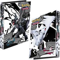 Pasta Fichário Álbum Pokémon Escarlate e Violeta Raio Preto e Fogo Branco Capa Dura Pasta Fichário Álbum Pokémon Escarlate e Violeta Raio Preto e Fogo Branco Capa Dura