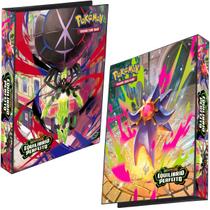 Pasta Fichário Álbum Pokémon Mega Evolução Equilíbrio Perfeito Zygarde e Starmie Capa Dura 074427167240