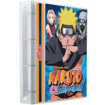 Pasta Fichário Carta Cards 4 argolas Naruto Classico Shippuden +10 Folhas