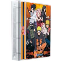 Pasta Fichário Carta Cards 4 argolas Naruto Classico Shippuden +10 Folhas