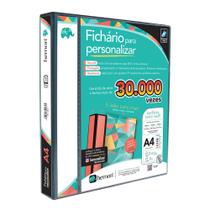 Pasta Fichário Chies Preta com 4 Argolas Personalize 4cm Pasta Fichário Chies Preta com 4 Argolas Personalize 4cm