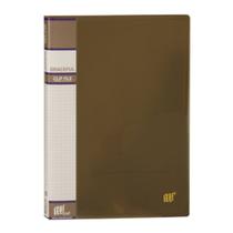 Pasta Grampo Mola A4 Transparente Fumê Bolso Interno Yes Para Arquivos Exames Certificados Diploma