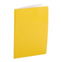 Pasta grampo trilho amarelo Papel Polycart