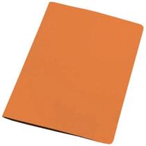 Pasta grampo trilho papel oficio laranja polycart