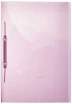 Pasta Grampo Trilho Plastica Oficio Rosa