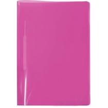 Pasta Grampo Trilho Plastica Oficio Rosa