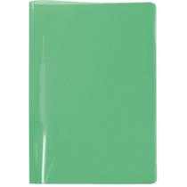 Pasta Grampo Trilho Plástica Ofício Verde - Pacote com 10 Unidades