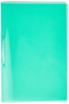 Pasta Grampo Trilho Plastica Oficio Verde Soft