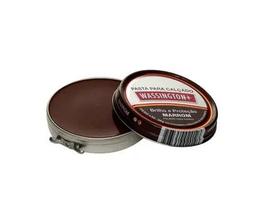 Pasta Graxa Wassington Para Sapatos e Couro Cera Brilho Para Sapato 36g Marrom