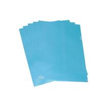 Pasta L A4 Plástica 218x306mm PP Azul Plastpark 10un